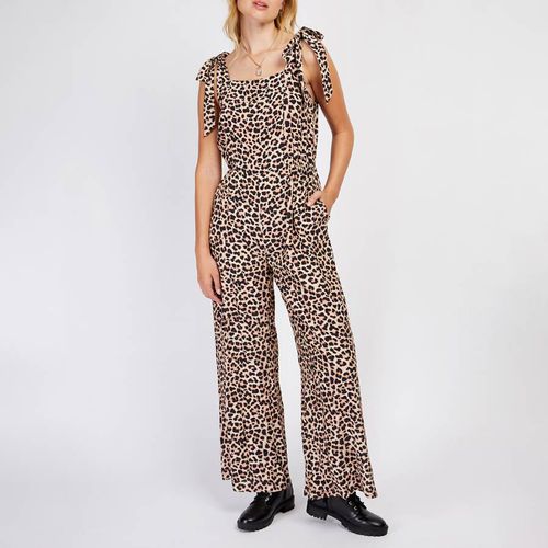 Leopard Print Tie Strap Jumpsuit - Somerset by Alice Temperley - Modalova