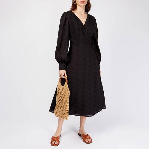 Black Broderie Cotton Midi Dress - Somerset by Alice Temperley - Modalova