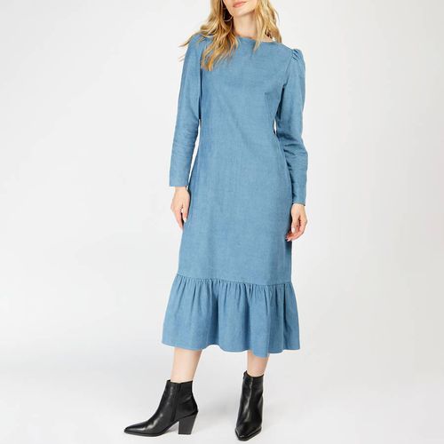 Blue Pephem Cotton Midi Dress - Somerset by Alice Temperley - Modalova