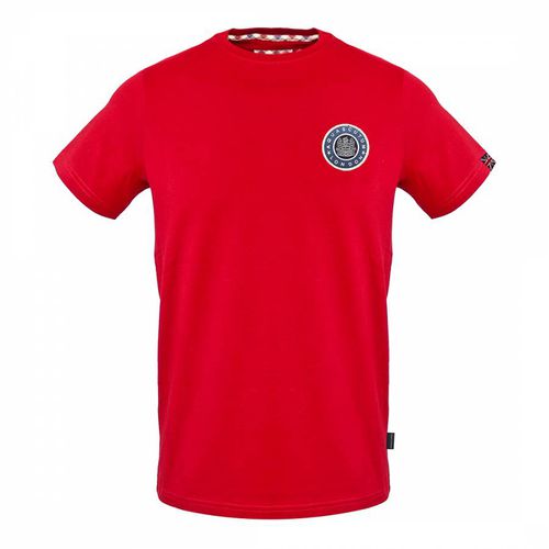 Red Circle Logo Cotton T-Shirt - Aquascutum - Modalova