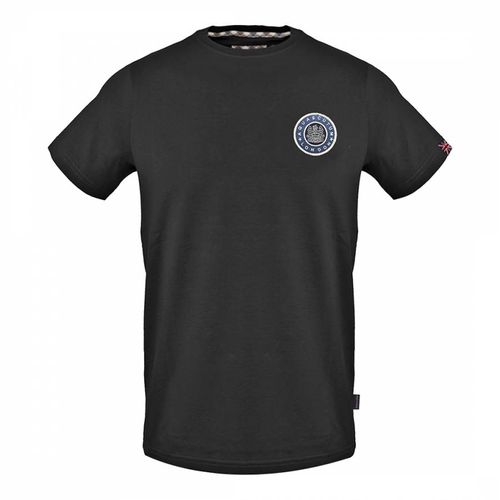Black Circle Logo Cotton T-Shirt - Aquascutum - Modalova