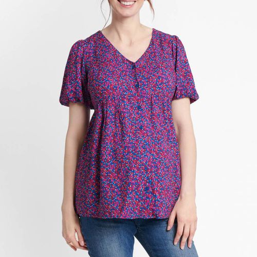 Purple Ditsy Maternity Blouse - JoJo Maman Bebe - Modalova