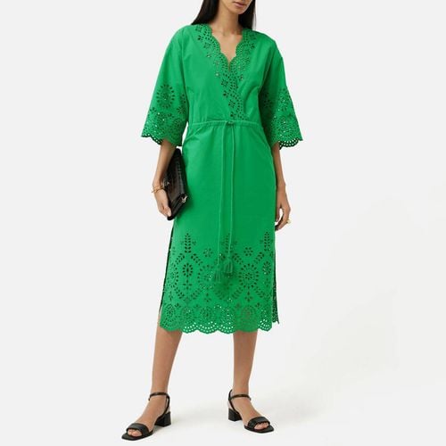 Green Broderie Cotton Dress - Jigsaw - Modalova