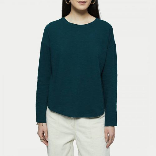 Deep Long Sleeve Relaxed Cotton T-Shirt - Jigsaw - Modalova