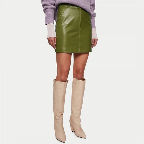 Green Leather Mini Skirt - Jigsaw - Modalova