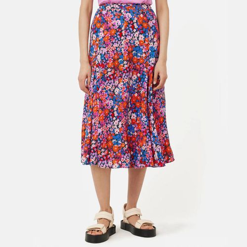 Multi Floral Midi Skirt - Jigsaw - Modalova
