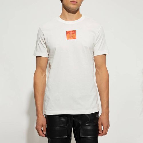 White Diegor Branded Cotton T-Shirt - Diesel - Modalova