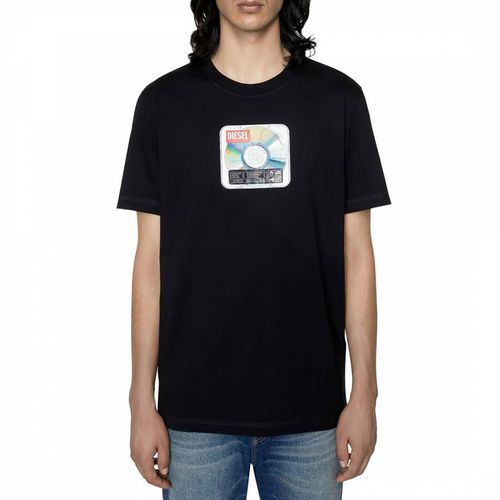 Black Diegor Graphic Cotton T-Shirt - Diesel - Modalova