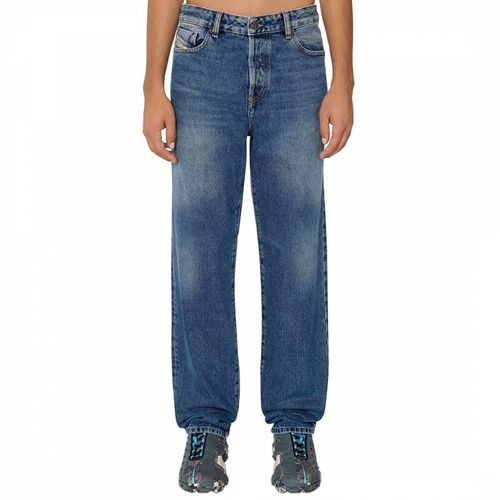 Mid Blue D Rekiv Wide Stretch Jeans - Diesel - Modalova