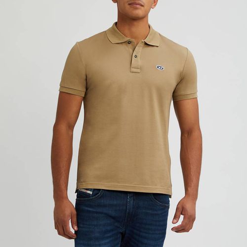 Beige Smith Cotton Polo Shirt - Diesel - Modalova