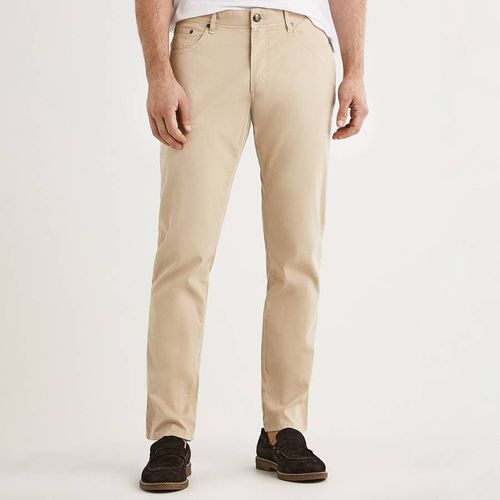 Sand Tapered Trousers - Hackett London - Modalova