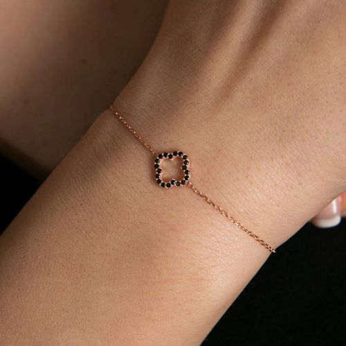 Rose Gold Cleef Bracelet - Elika - Modalova