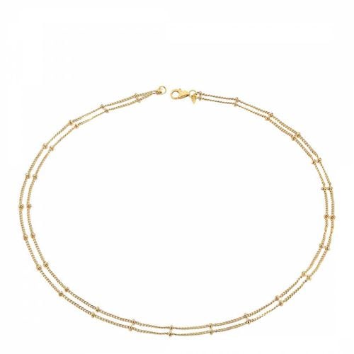 K Double Layer Station Necklace - Chloe Collection by Liv Oliver - Modalova