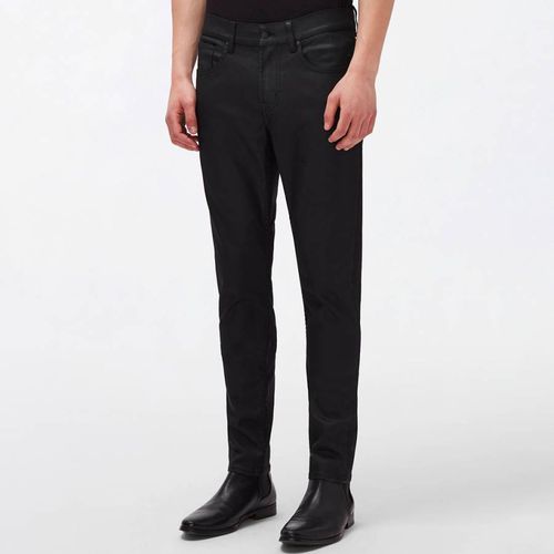 Black Slimmy Tapered Coated Jeans - 7 For All Mankind - Modalova