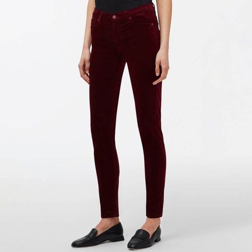 Berry Velvet Skinny Stretch Jeans - 7 For All Mankind - Modalova