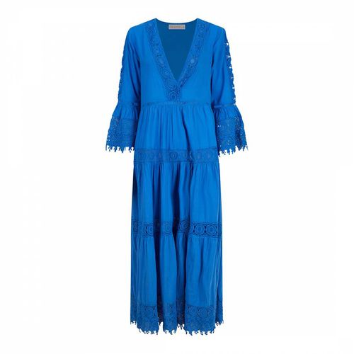 Blue Greek Rebel Maxi Dress - Pranella - Modalova