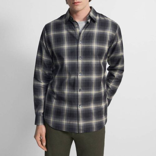 Black Irving Check Shirt - Theory - Modalova