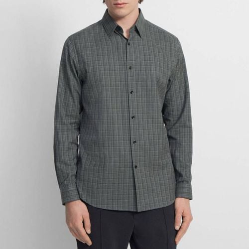 Green Irving Check Shirt - Theory - Modalova