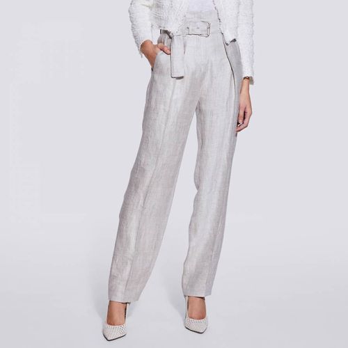 Light Grey Najava Linen Blend Wide Leg Trouser - IRO - Modalova