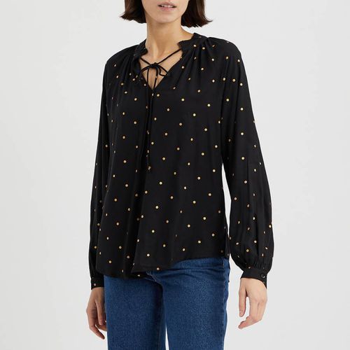 Black Polka Dot Cherry Blouse - Crew Clothing - Modalova