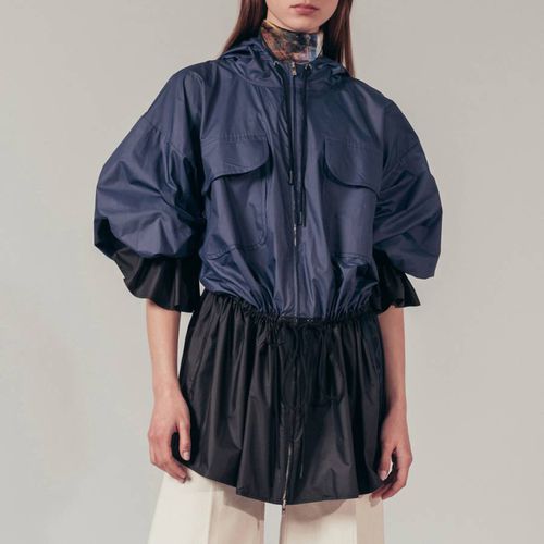 Navy Drawstring Hooded Jacket - Sonia Rykiel - Modalova