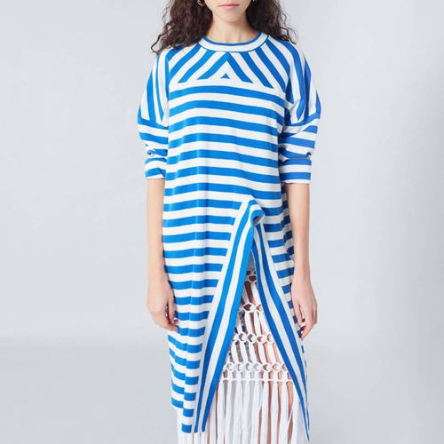 Cotton Striped Fringe Maxi Dress - Sonia Rykiel - Modalova