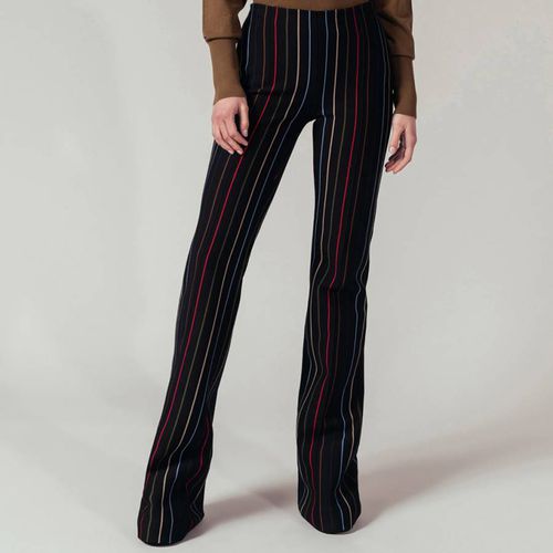 Striped Cotton Blend Flare Trousers - Sonia Rykiel - Modalova