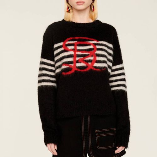 Black Script Logo Crew Jumper - Sonia Rykiel - Modalova