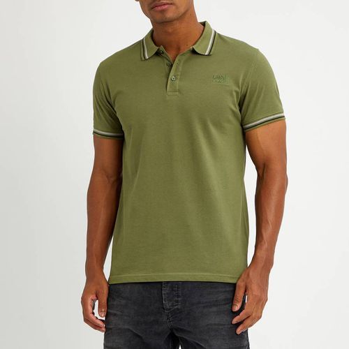 Khaki Small Embroidered Polo Top - Cavalli Class - Modalova