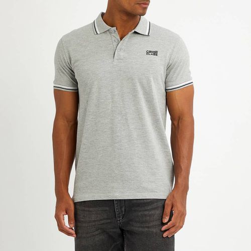 Grey Small Crest Polo Top - Cavalli Class - Modalova