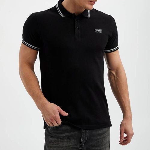 Black Patch Logo Cotton Polo Shirt - Cavalli Class - Modalova