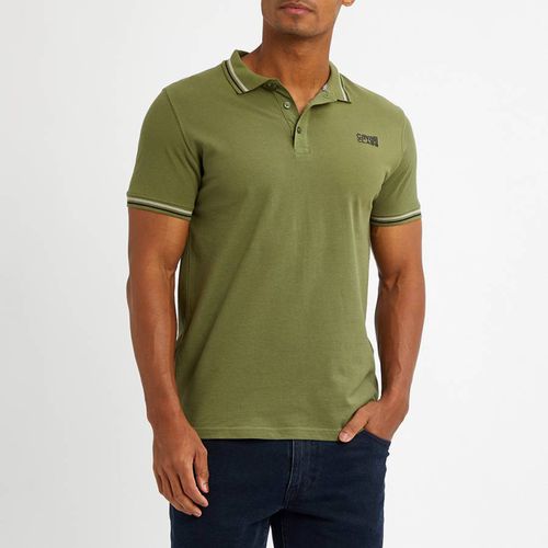 Khaki Small Crest Polo Top - Cavalli Class - Modalova