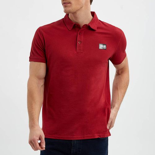 Red Patch Logo Cotton Polo Shirt - Cavalli Class - Modalova