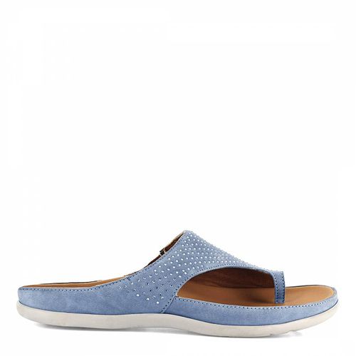 Blue Denim Belize Toe Loop Sandals - Strive Footwear - Modalova