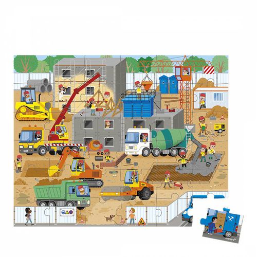 Puzzle Construction Site 36 Pieces - Janod - Modalova