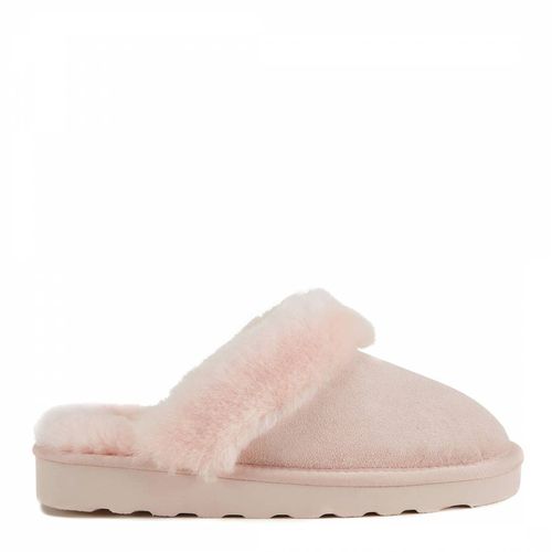 Pink Mool Suede Sheepskin Slippers - Australia Luxe Collective - Modalova