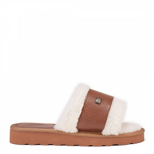 Whisky Muchas Faux Fur Sheepskin Slide Slipper - Australia Luxe Collective - Modalova