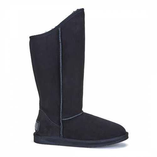 Black Cosy Tall Sheepskin Boots - Australia Luxe Collective - Modalova