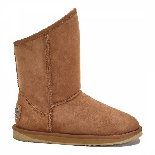 Chestnut Cosy Short Sheepskin Boots - Australia Luxe Collective - Modalova