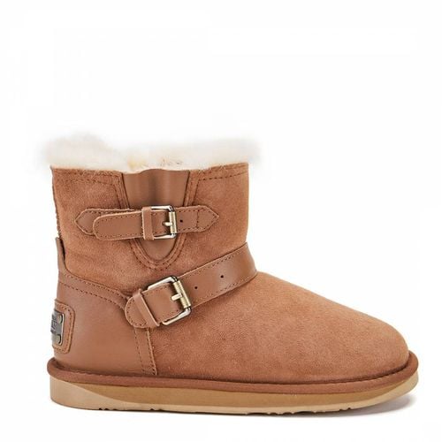 Chestnut Machina Extra Short Sheepskin Boots - Australia Luxe Collective - Modalova