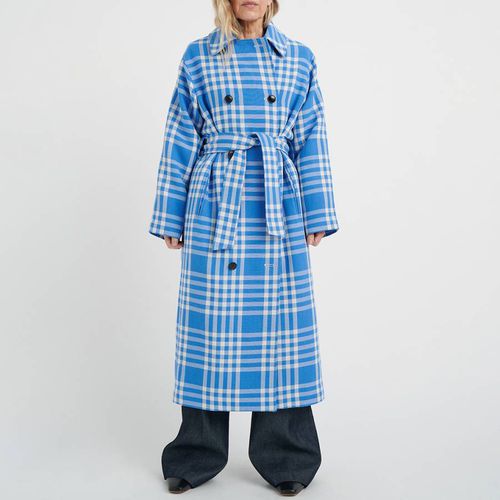 Blue Check Mitzie Trench Coat - Inwear - Modalova