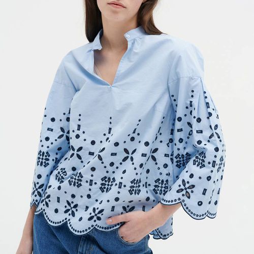 Blue Dorika Cotton Blouse - Inwear - Modalova