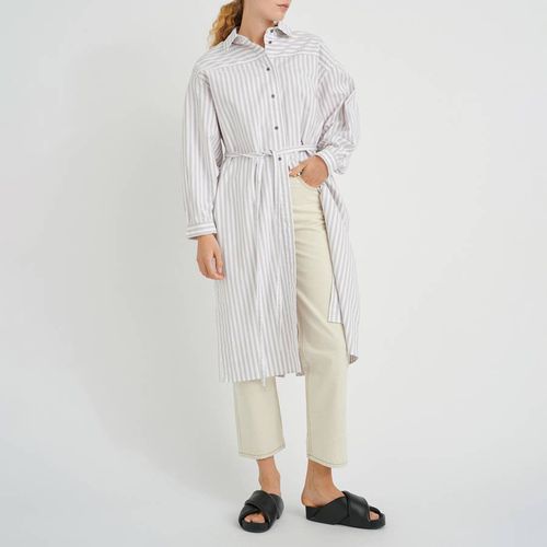 Multi Akira Stripe Cotton Shirt Dress - Inwear - Modalova
