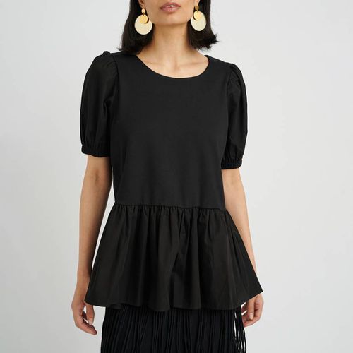 Black Zefine Peplum Blouse - Inwear - Modalova
