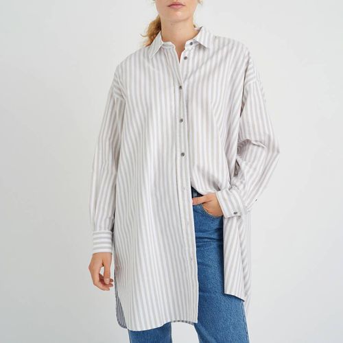 Grey Stripe Akira Cotton Shirt - Inwear - Modalova