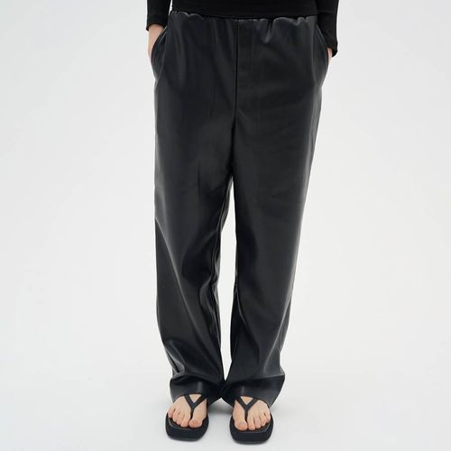 Black Kamari Leather Look Trousers - Inwear - Modalova