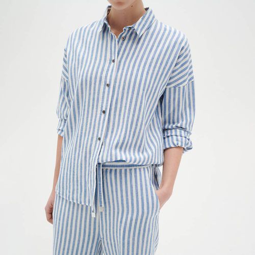 Blue Amos Stripe Linen Blend Shirt - Inwear - Modalova