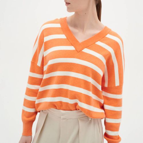 Orange Stripe Foster Cotton Jumper - Inwear - Modalova