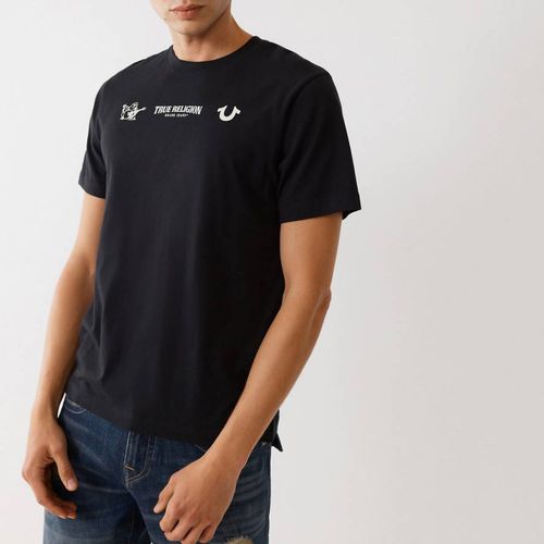 Black Minimal Logo Lineup T-Shirt - True Religion - Modalova