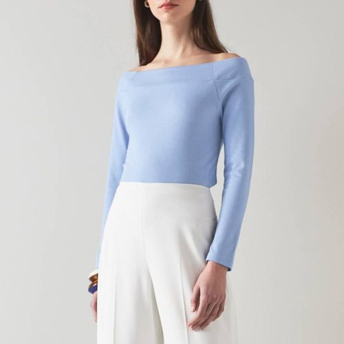 Light Blue Eden Off-Shoulder Top - L K Bennett - Modalova